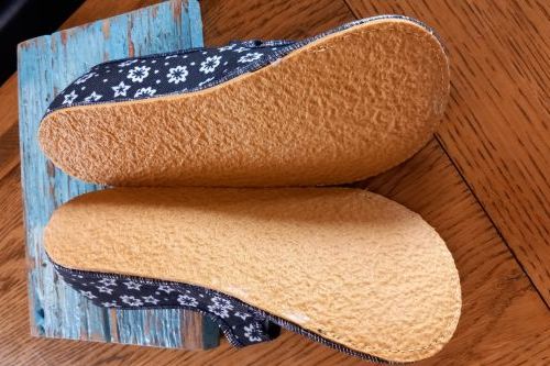 Anatomic barefoot backory Flower kvety, modre, vel 30