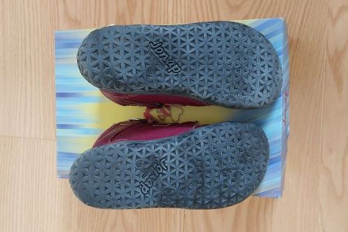 Barefoot Jonap zimní boty s beránkem, vel. 30, barva vínová